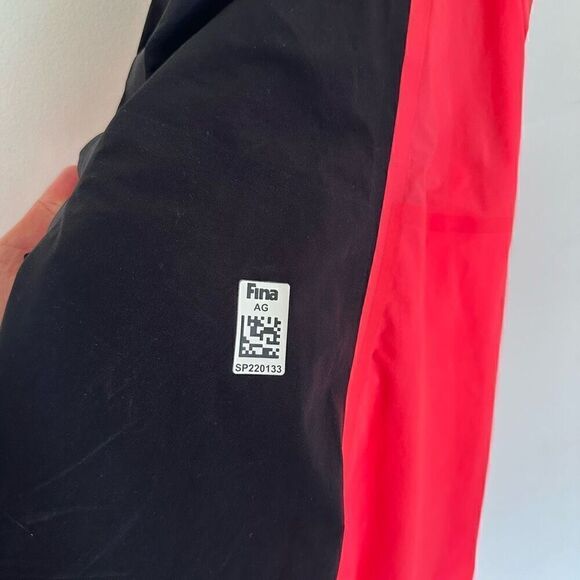 Speedo Women’s Color Block Black Coral Fastskin Lazer Elite V2 Open Back Kneeski - Picture 9 of 14